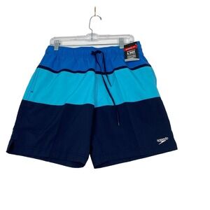 Speedo Men's Swimsuit size M Multicolor‎ Round beach Volley Board Shorts UPF 50+